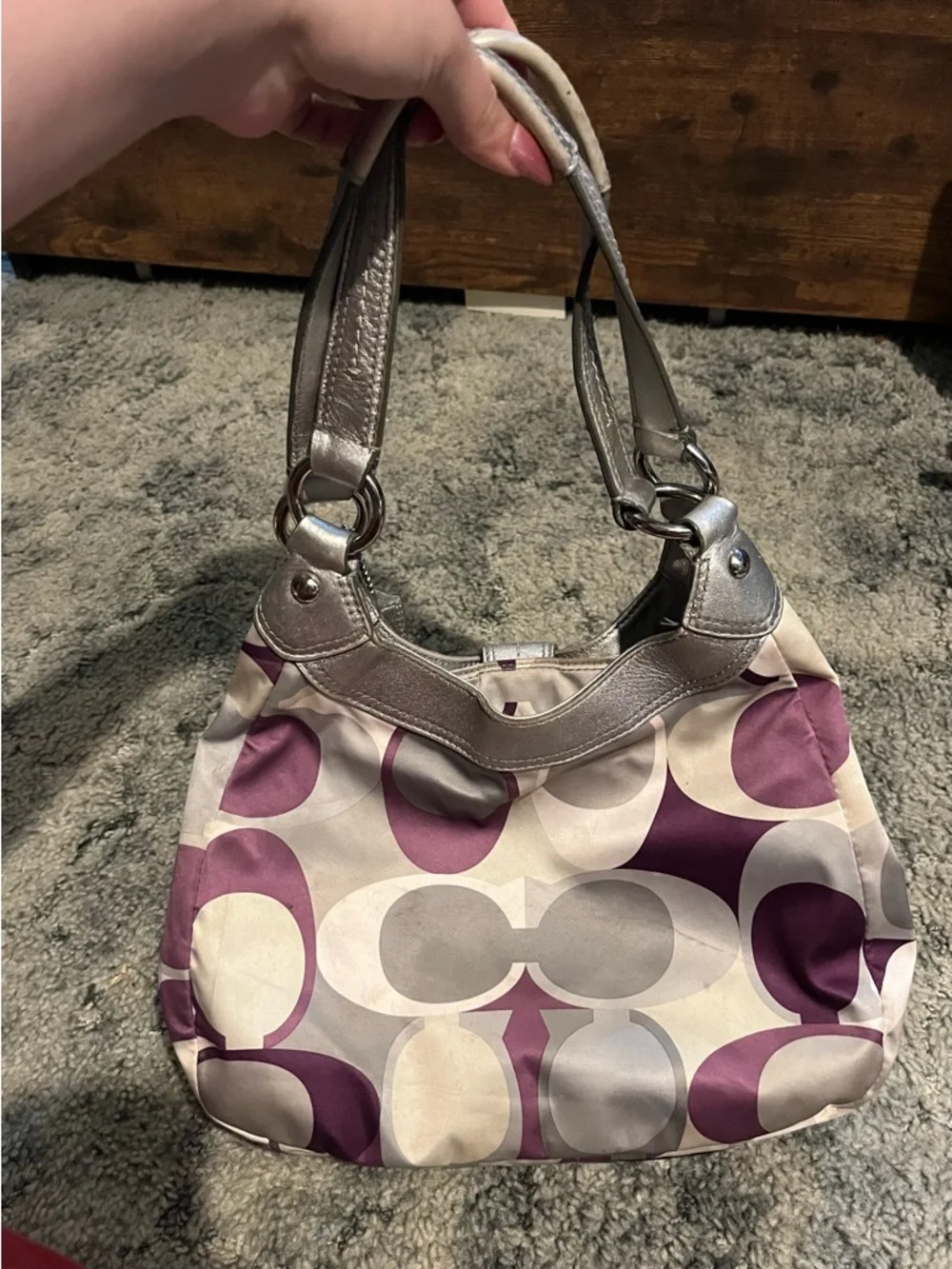 Coach Patterned Shoulder Bag - Picture 2 of 7